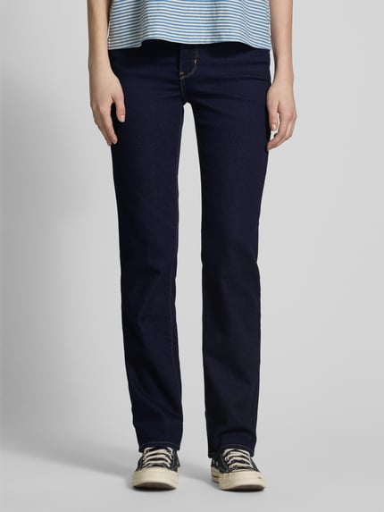 Levi's® 300 Straight fit jeans met steekzakken Donkerblauw - 4