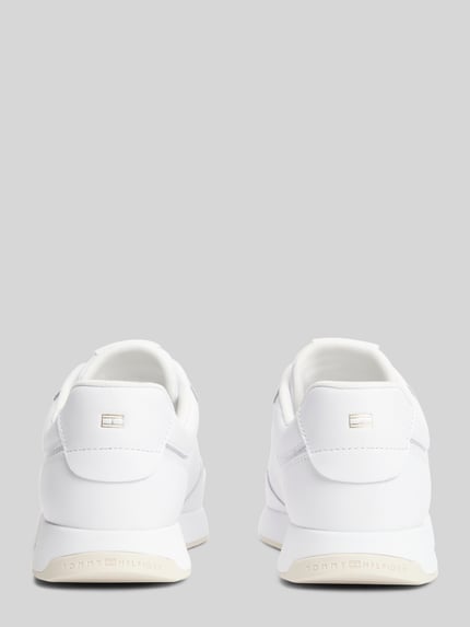 Tommy Hilfiger Sneaker aus echtem Leder mit Label-Schriftzug Weiss 5