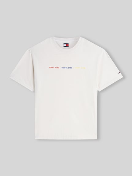 Tommy Jeans relaxed fit T-shirt van puur katoen Wit - 2