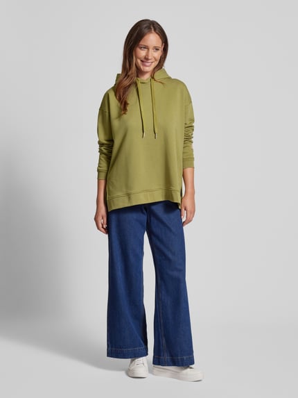 Smith and Soul Bluza z kapturem z obniżonymi ramionami Oliwkowy 1