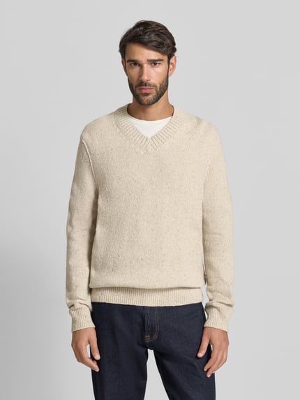 Marc O'Polo Regular Fit Strickpullover aus Woll-Mix Offwhite 4