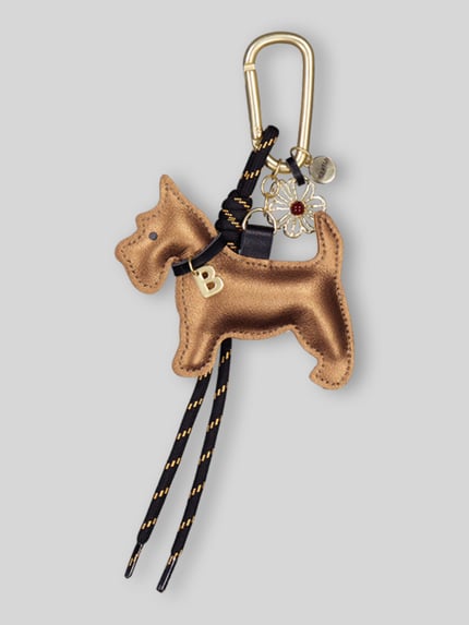 Barts Schlüsselanhänger mit Logo-Detail Modell 'Bag Charm Dog' Gold 1