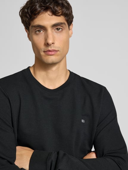 Christian Berg Men Pullover mit Label-Patch Black 3