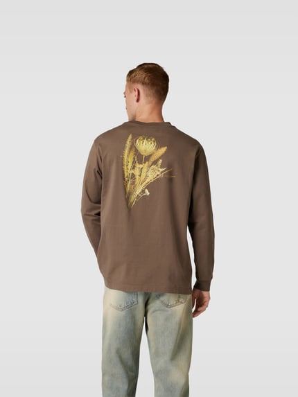 WOOD WOOD Shirt met lange mouwen met labelprint Kaki - 5