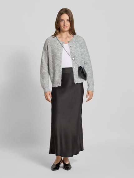 VERO MODA Ausgestellter Midi-Rock mit elastischem Bund Modell 'MERLE' Black 1