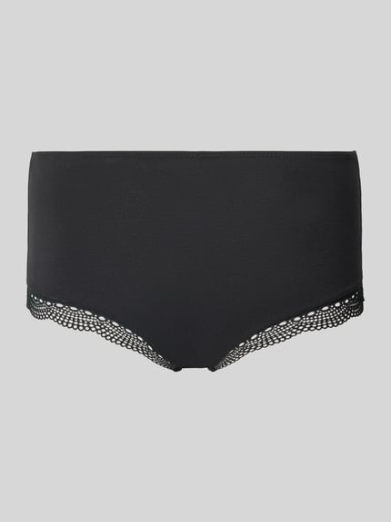 SKINY Broek met gehaakt kant, model 'Classic Cotton' Zwart - 3
