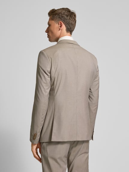 MCNEAL Super slim fit 2-knoops colbert met klepzakken Beige - 5