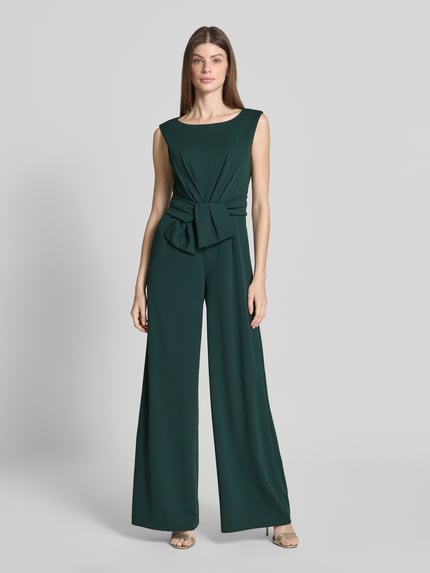 Vera Mont Jumpsuit mit Knotendetail Dunkelgruen 4