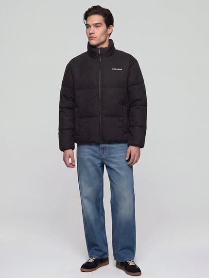 PEGADOR Pufferjacke mit Logo-Schriftzug Modell 'SIDAN' Black 1