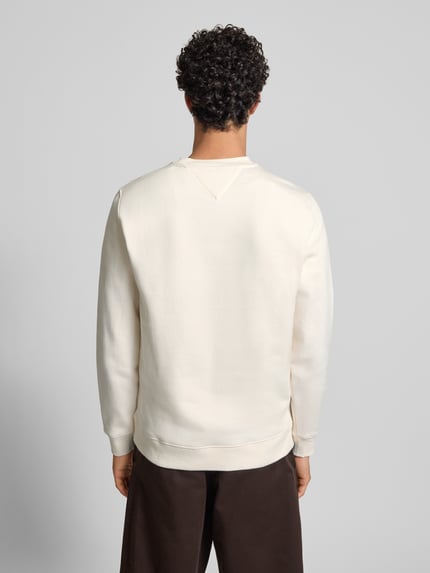 Tommy Jeans Regular Fit Sweatshirt aus Baumwoll-Mix Offwhite 5
