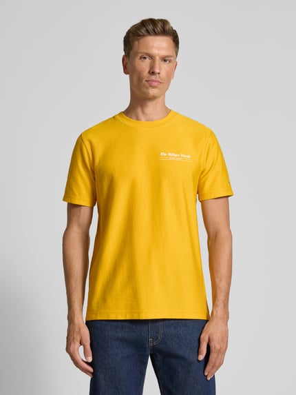 Tommy Hilfiger Regular Fit T-Shirt aus reiner Baumwolle GELB 4