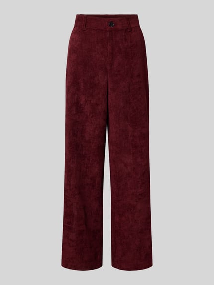 Soyaconcept Cordhose mit Eingrifftaschen Modell 'BINDI' Bordeaux 2