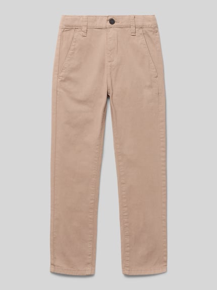 s.Oliver RED LABEL Chinosy o kroju regular fit z mieszanki bawełny model ‘PELLE’ Beżowy 1
