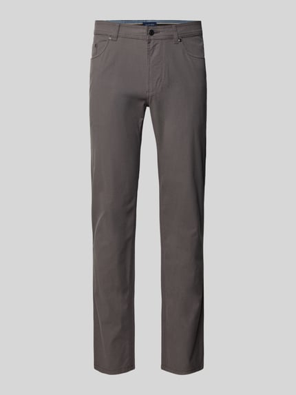 Christian Berg Men Regular Fit Stoffhose mit 5-Pocket-Design Dunkelgrau 2