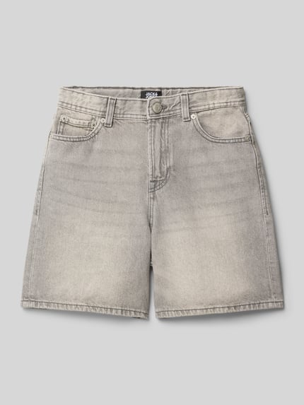 JACK & JONES Korte regular fit jeans in 5-pocketmodel, model 'TONY' Middengrijs gemêleerd - 1