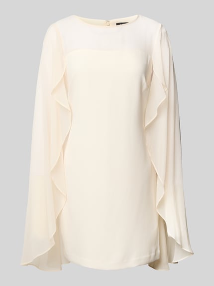 Lauren Ralph Lauren Cocktailkleid mit Volants Modell 'Lavati' Ecru 2