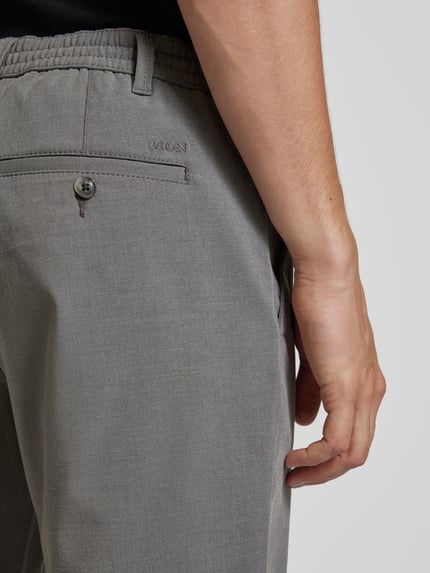 MCNEAL Tapered Fit Stoffhose mit Tunnelzug Mittelgrau Melange 3