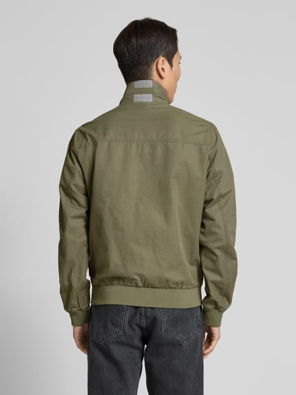s.Oliver RED LABEL Regular fit blouson met contrastdetails Olijfgroen - 5