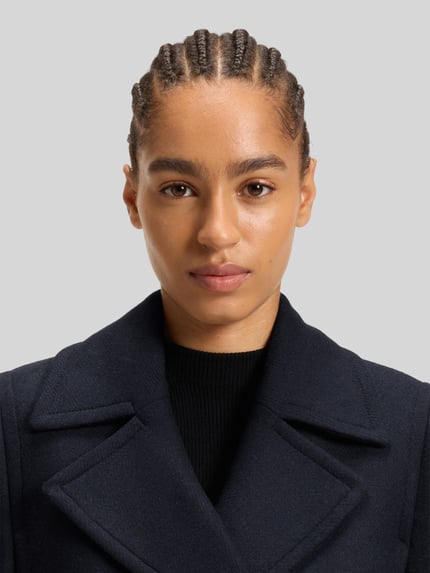 BOSS Regular Fit Jacke aus Woll-Mix Marine 3