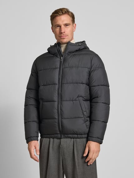 MCNEAL Puffer Jacket mit Kapuze und Eingrifftaschen Black 4