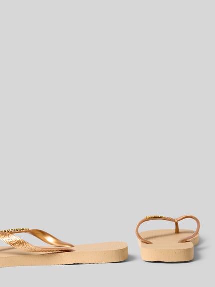 Productfoto, Flip Flop met logodetail van Havaianas voor dames, afgeronde pasvorm, open hiel, teenslippers, hakhoogte maat 39/40: 1 cm