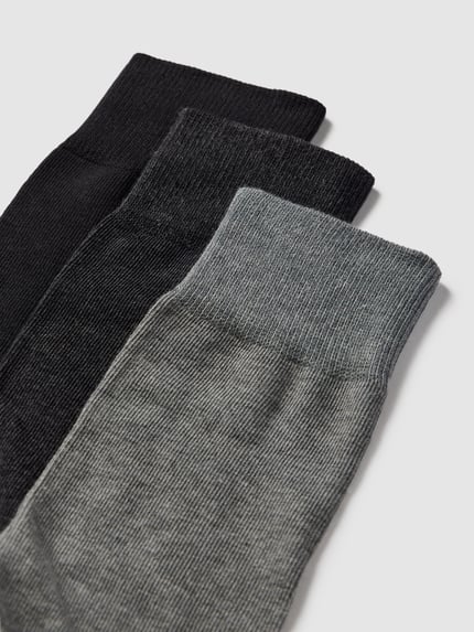 FALKE Socken mit Label-Detail im 3er-Pack Modell 'FALKE HAPPY' Black 2