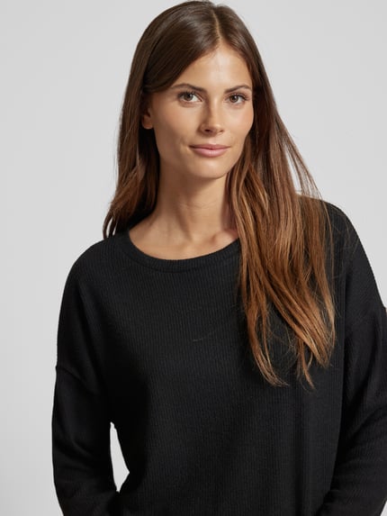 b.young Gebreide pullover met structuurmotief, model 'Punti' Zwart - 3