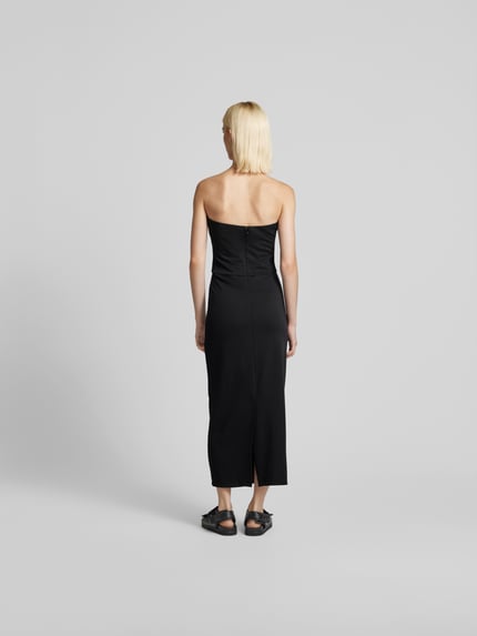 Staud Midi-jurk met naadritssluiting Zwart - 5
