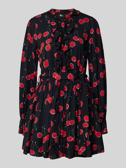 The Kooples Minikleid mit Bindegürtel Rot 2