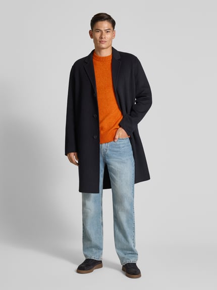Les Deux Pullover mit Woll-Anteil Modell 'Gilbert' Orange 1