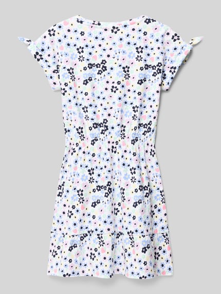 s.Oliver RED LABEL Tailliertes Minikleid aus Baumwoll-Mix Weiss 3
