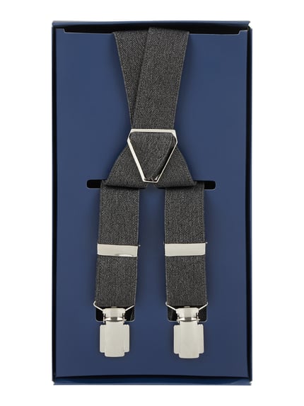 Willen Hosenträger in X-Form Black 3