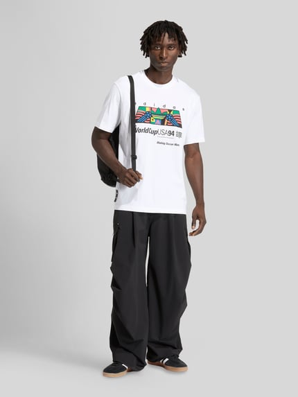 adidas Originals Regular Fit T-Shirt aus reiner Baumwolle Weiss 1
