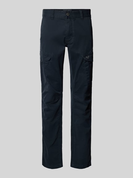 PME Legend Spodnie cargo o kroju slim fit z wyhaftowanym logo Ciemnoniebieski 2