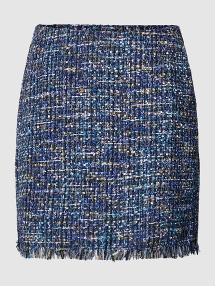 VERO MODA Minirock in Bouclé-Optik Modell 'CHANTELLE' Blau 2