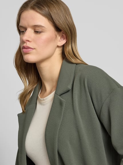 PIECES Relaxed Fit Cardigan mit 3/4-Arm Modell 'DAISY' Khaki 3