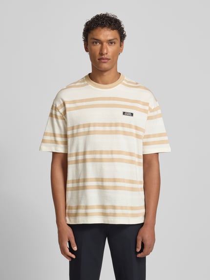 GUESS T-Shirt mit Label-Detail Ecru 4