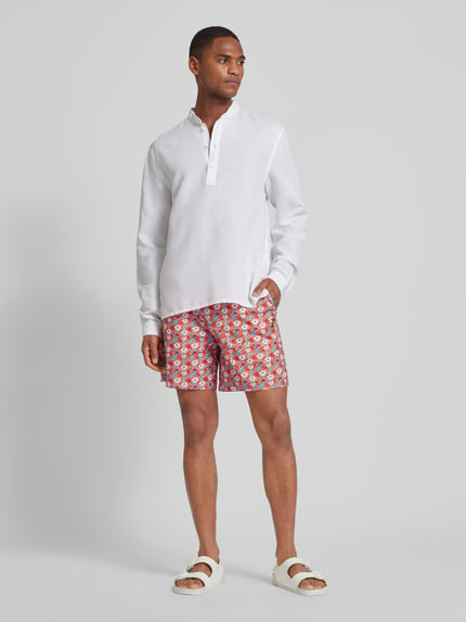 Lyle & Scott Shorts mit floralem Muster Rot 1