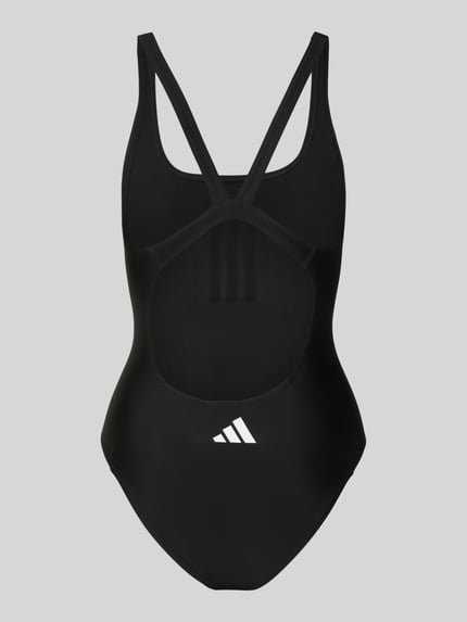 adidas Sportswear Kostium kąpielowy z nadrukiem z logo Czarny 3