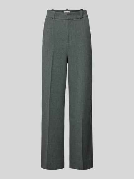 Essentiel Antwerp Straight Leg Stoffhose mit Gürtelschlaufen Mittelgrau 2