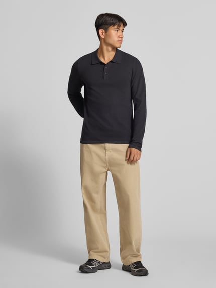 JACK & JONES koszulka polo w kroju slim fit z detal z logo model 'AUSTIN' Czarny 1