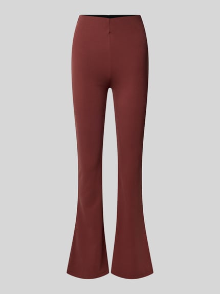 OH APRIL Bootcut leggings in viscose blend model 'Tia' Bordeaux - 2