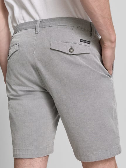 Marc O'Polo Slim Fit Shorts aus Baumwoll-Mix Modell 'SALO' Marine 3