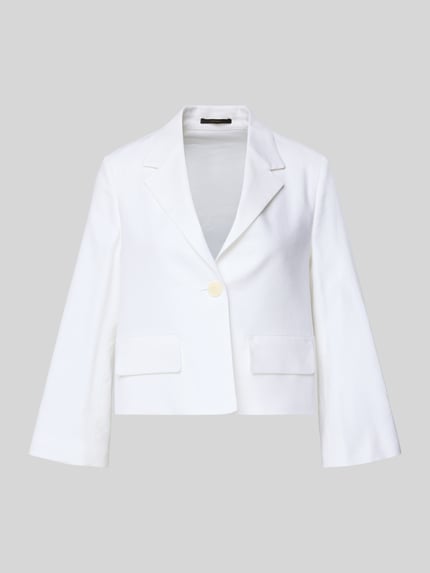Żakiet z mieszanka lnu z kołnierz z połami Shop The Look MANNEQUINE