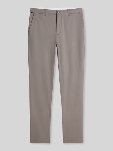 Tommy Hilfiger Slim Fit Chino aus Baumwoll-Mix Modell 'BLEECKER' Hellgrau 2