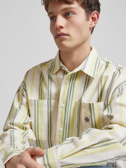 Dickies Freizeithemd mit Streifenmuster Offwhite 3