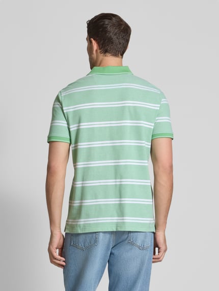 Fynch-Hatton Regular Fit Poloshirt mit Logo-Stitching Hellgruen 5