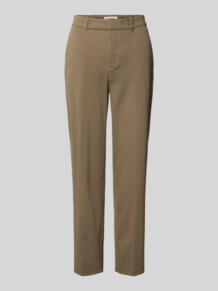 Produktfoto, Hose mit Gesäßtaschen Modell 'SEARCH' von Drykorn in Braun, schmaler Schnitt, Material-Mix mit Viskose-Anteil, glatte Textur