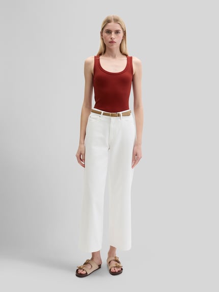 Marc O'Polo Top o kroju regular fit z mieszanki bawełny Bordowy 1