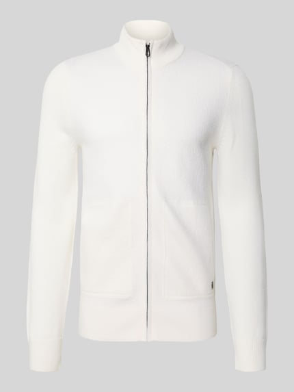 JOOP! COLLECTION Regular fit gebreid jack van puur katoen model 'Widor' Beige - 2